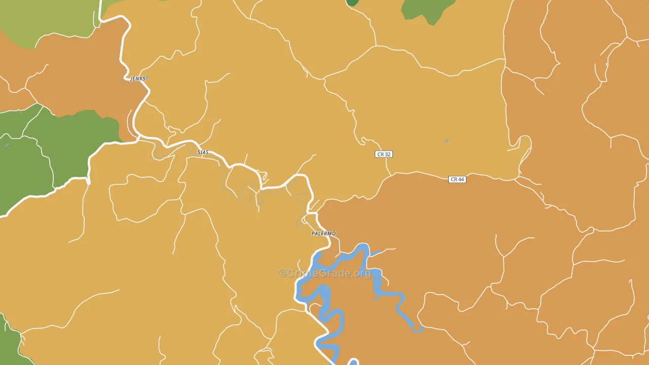 Sias, WV Map of Vandalism Rates