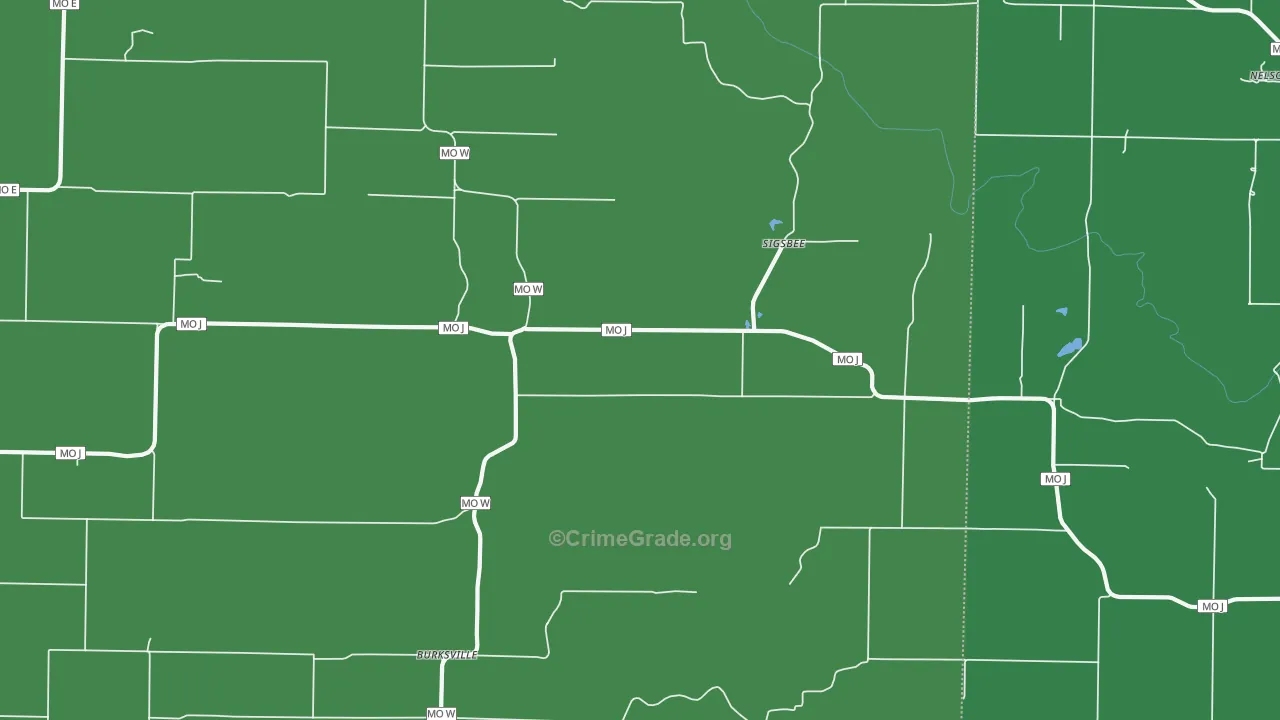 Sigsbee, MO Map of Vandalism Rates