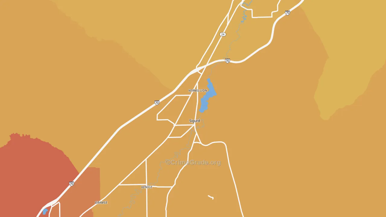 Sigurd, UT Map of Vandalism Rates