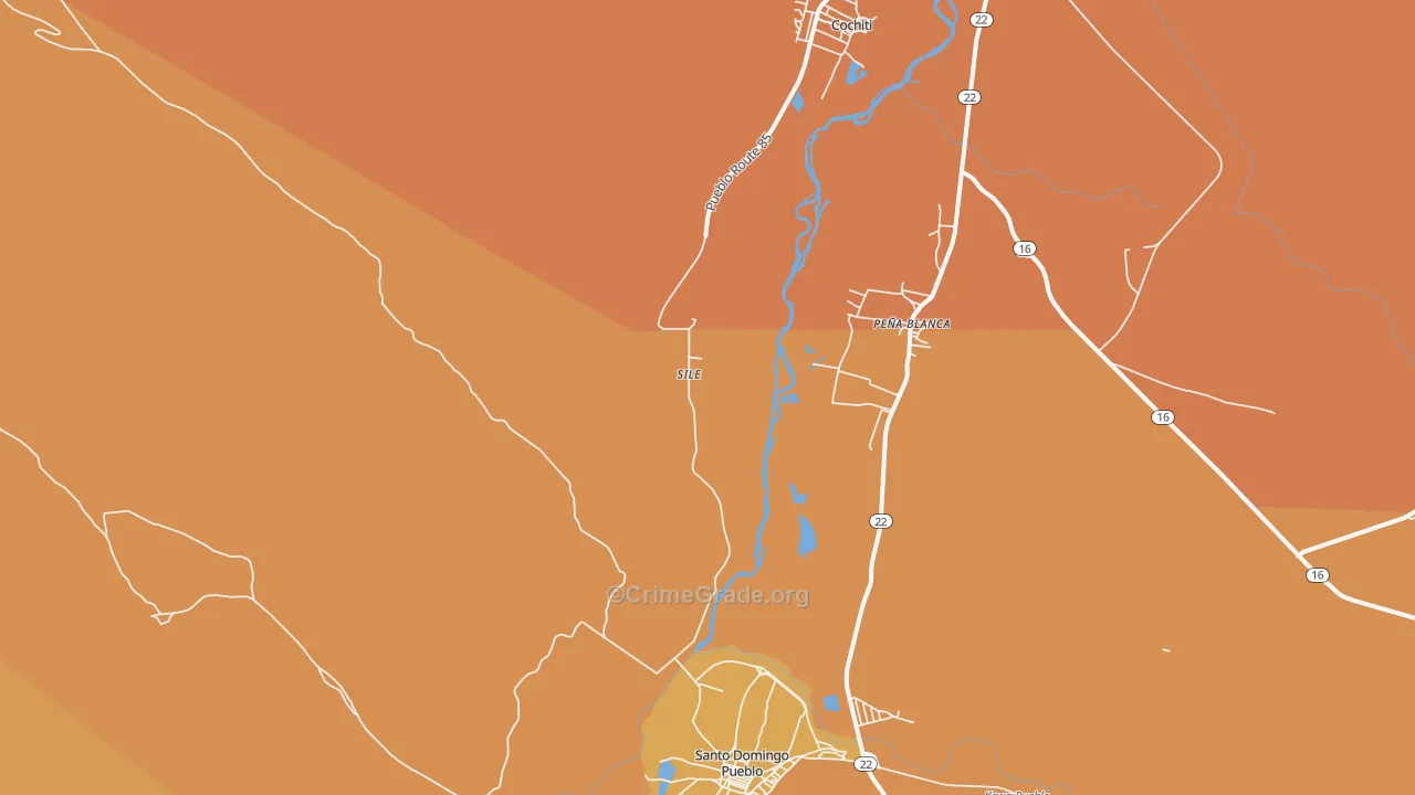 Sile, NM Map of Vandalism Rates