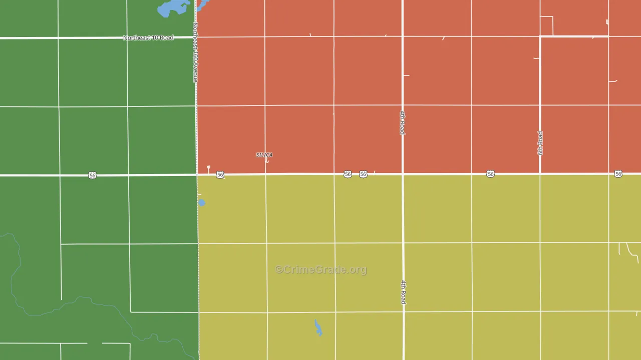 Silica, KS Map of Vandalism Rates