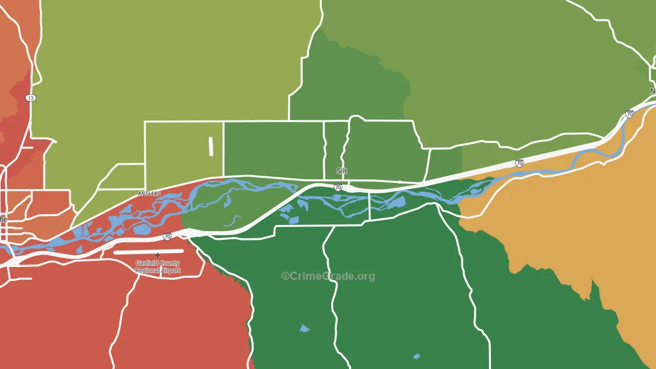 Silt, CO Map of Vandalism Rates