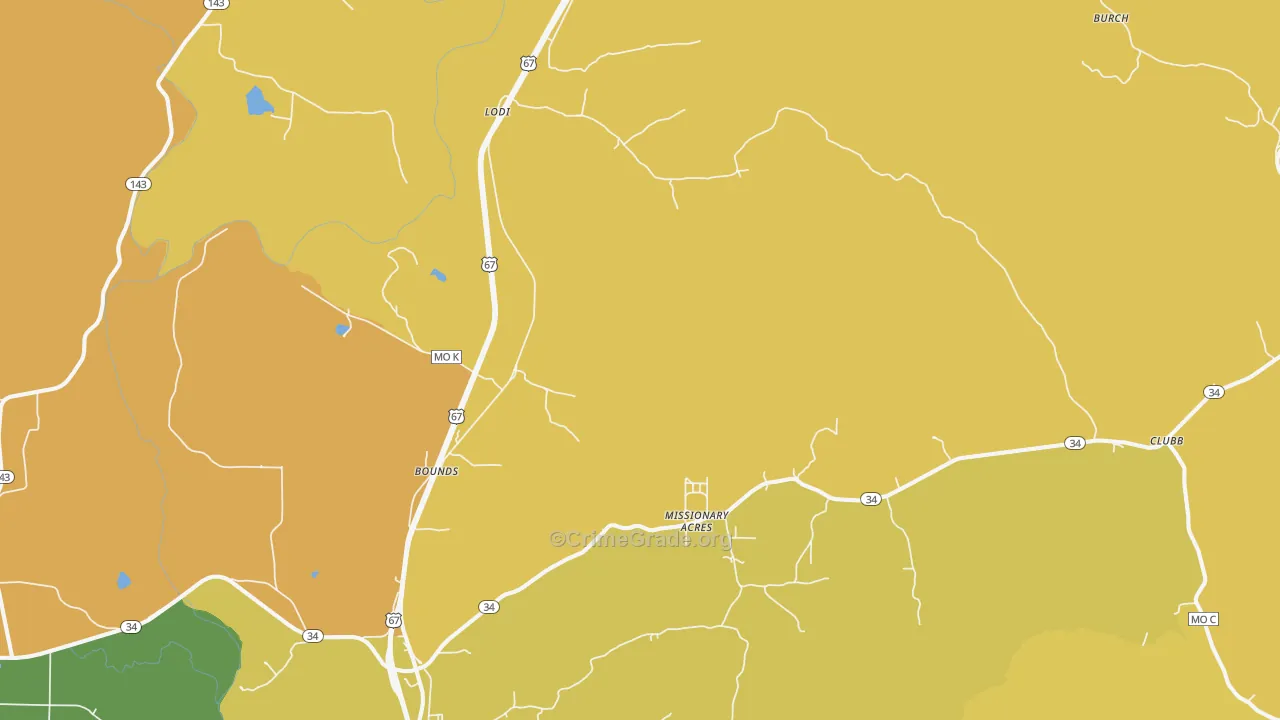 Silva, MO Map of Vandalism Rates
