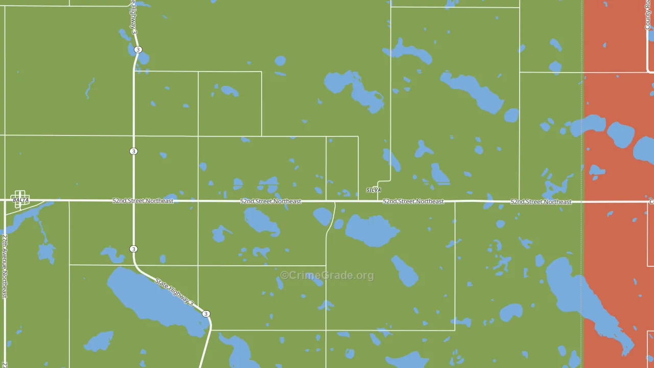 Silva, ND Map of Vandalism Rates