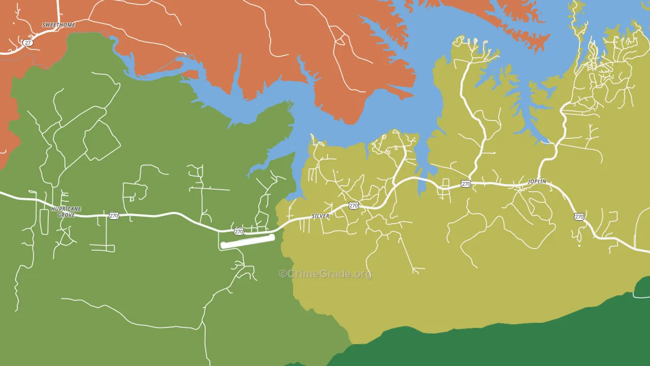 Silver, AR Map of Vandalism Rates