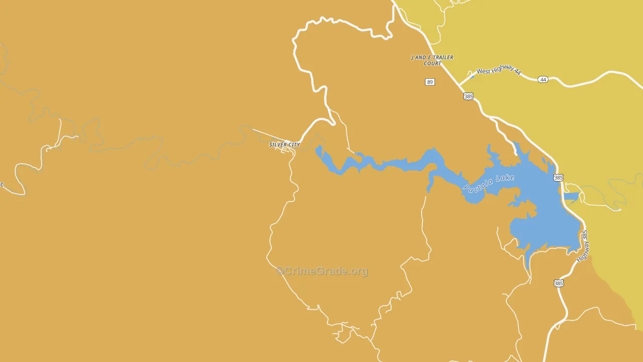 Silver City, SD Map of Vandalism Rates
