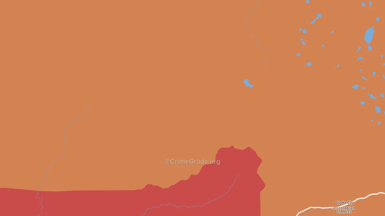 Silver Gate, MT Map of Vandalism Rates
