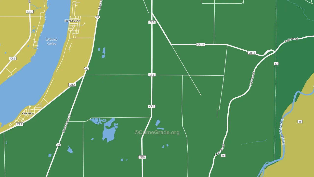 Silver Lake, NY Map of Vandalism Rates