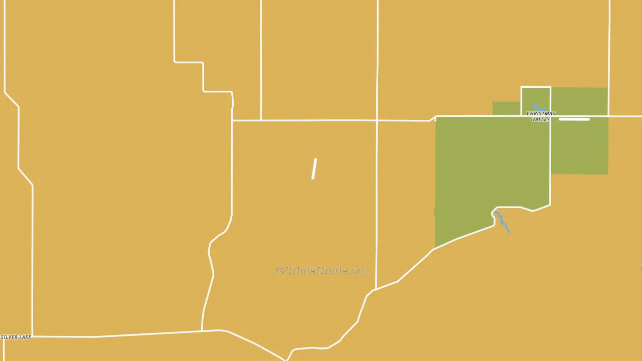Silver Lake, OR Map of Vandalism Rates