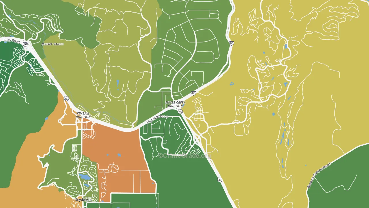 Silver Summit, UT Map of Vandalism Rates
