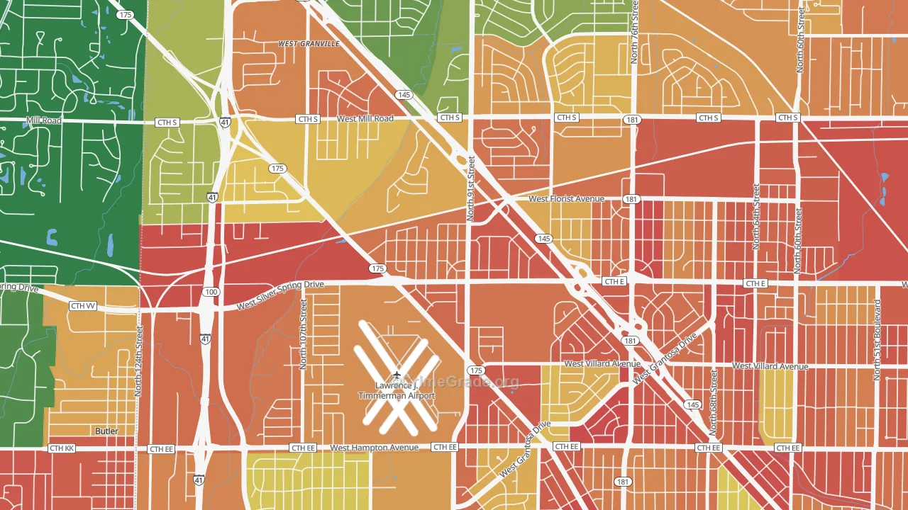 Silver Swan, Milwaukee, WI Map of Vandalism Rates
