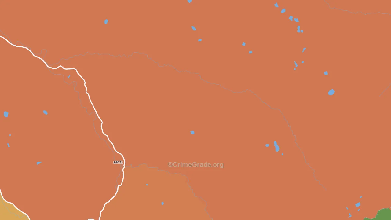 Silverton, WA Map of Vandalism Rates