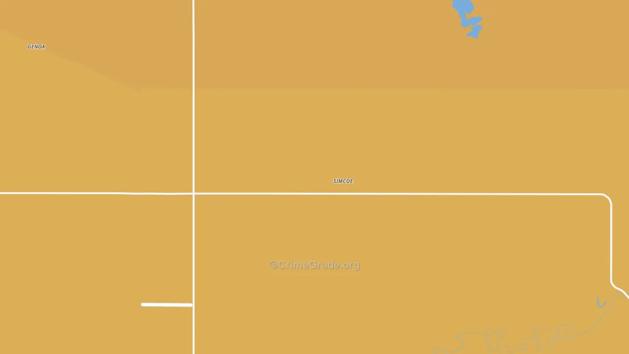 Simcoe, ND Map of Vandalism Rates