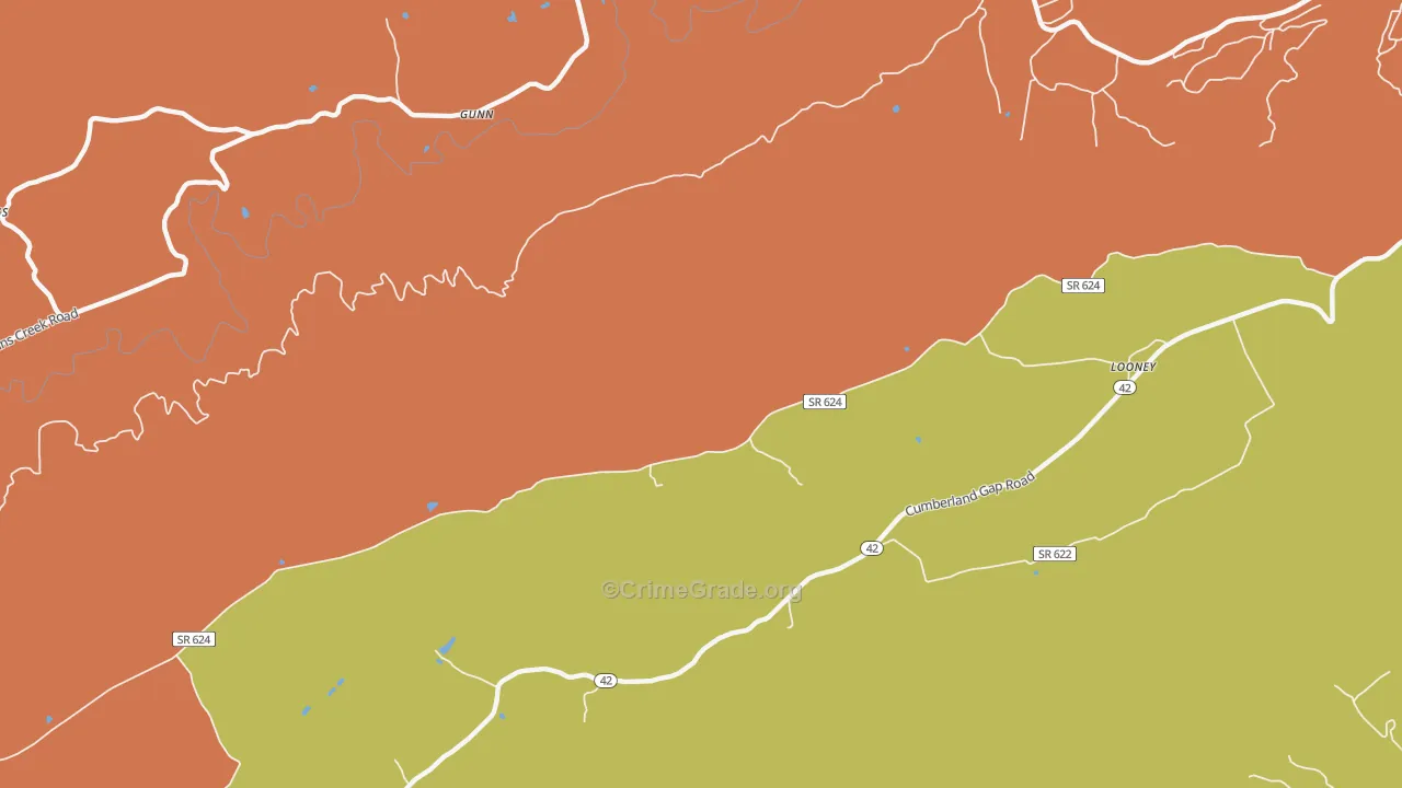 Simmonsville, VA Map of Vandalism Rates