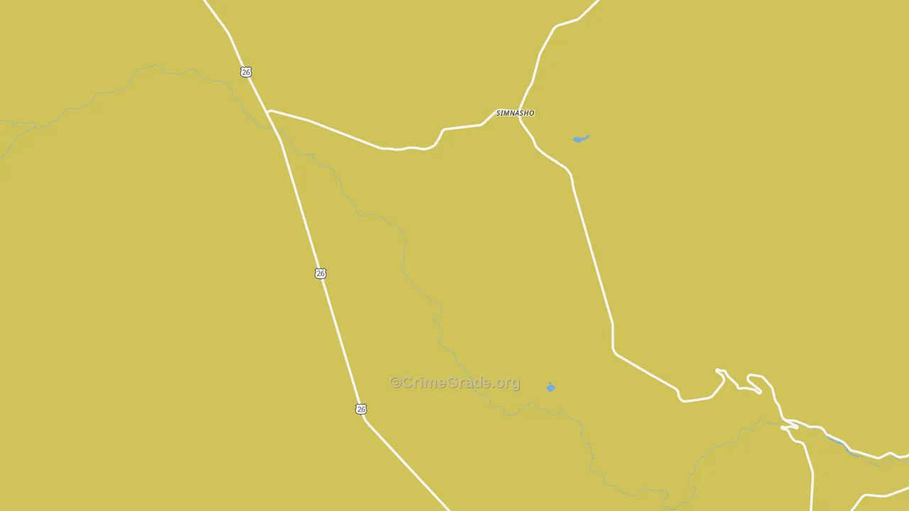 Simnasho, OR Map of Vandalism Rates