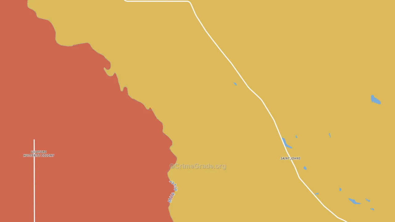 Simpson, MT Map of Vandalism Rates