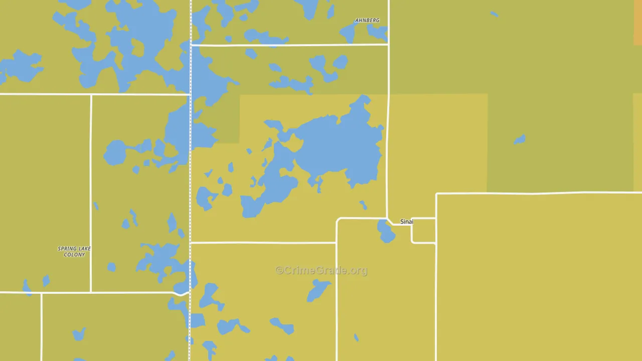 Sinai, SD Map of Vandalism Rates
