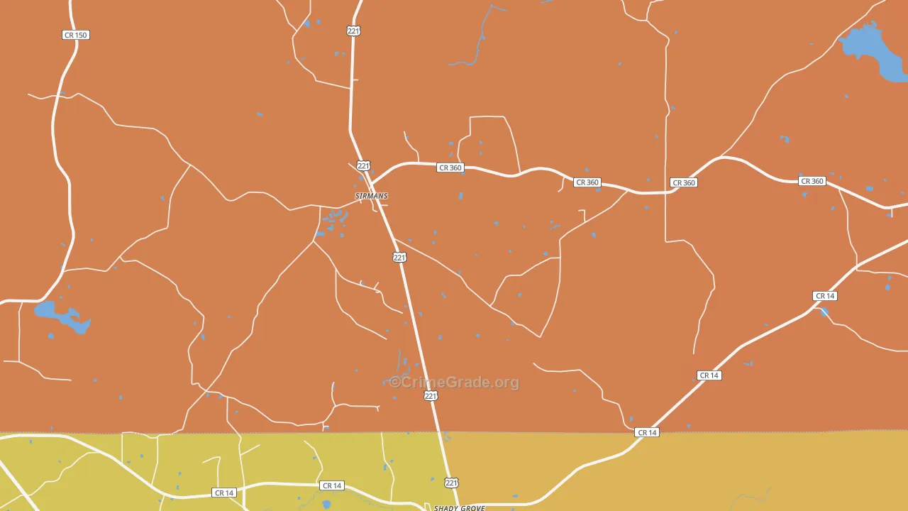 Sirmans, FL Map of Vandalism Rates