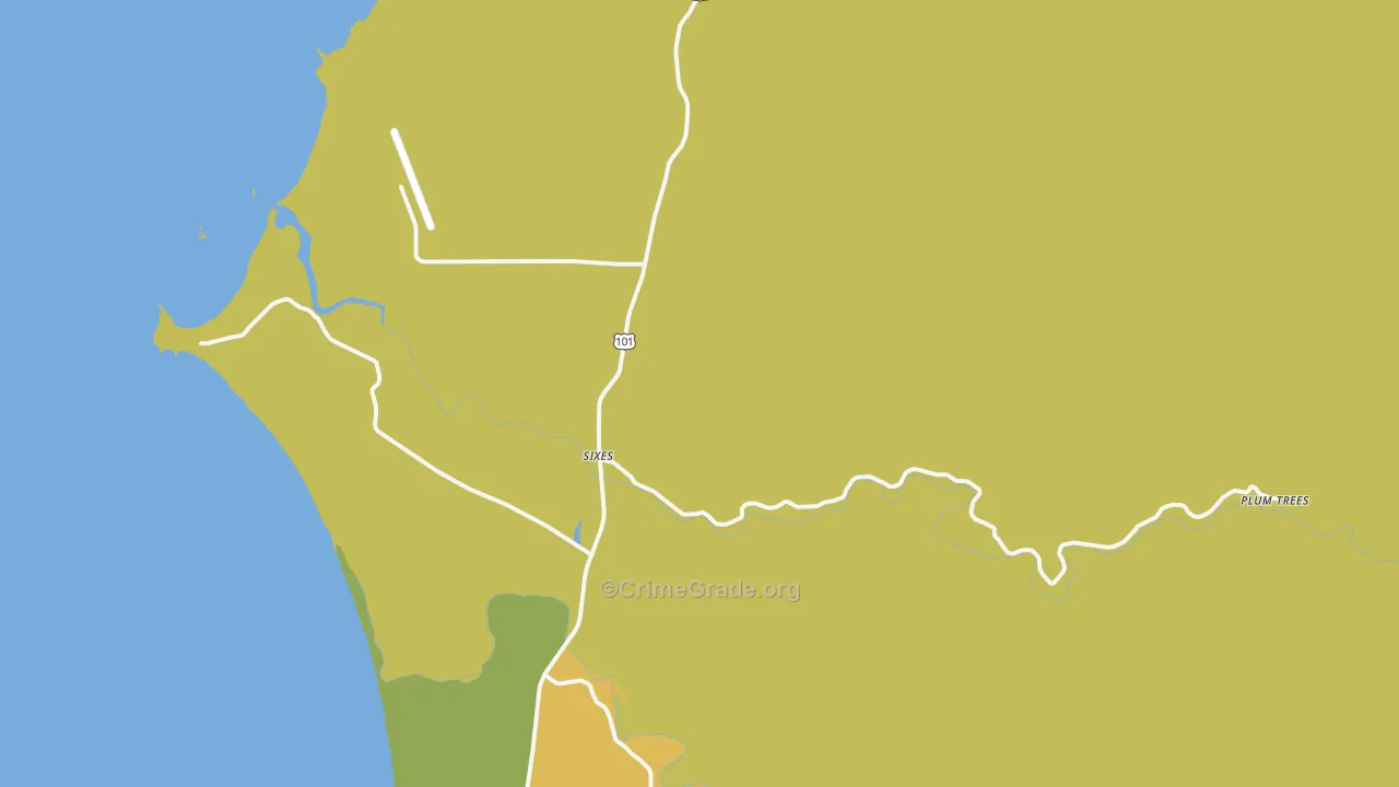 Sixes, OR Map of Vandalism Rates