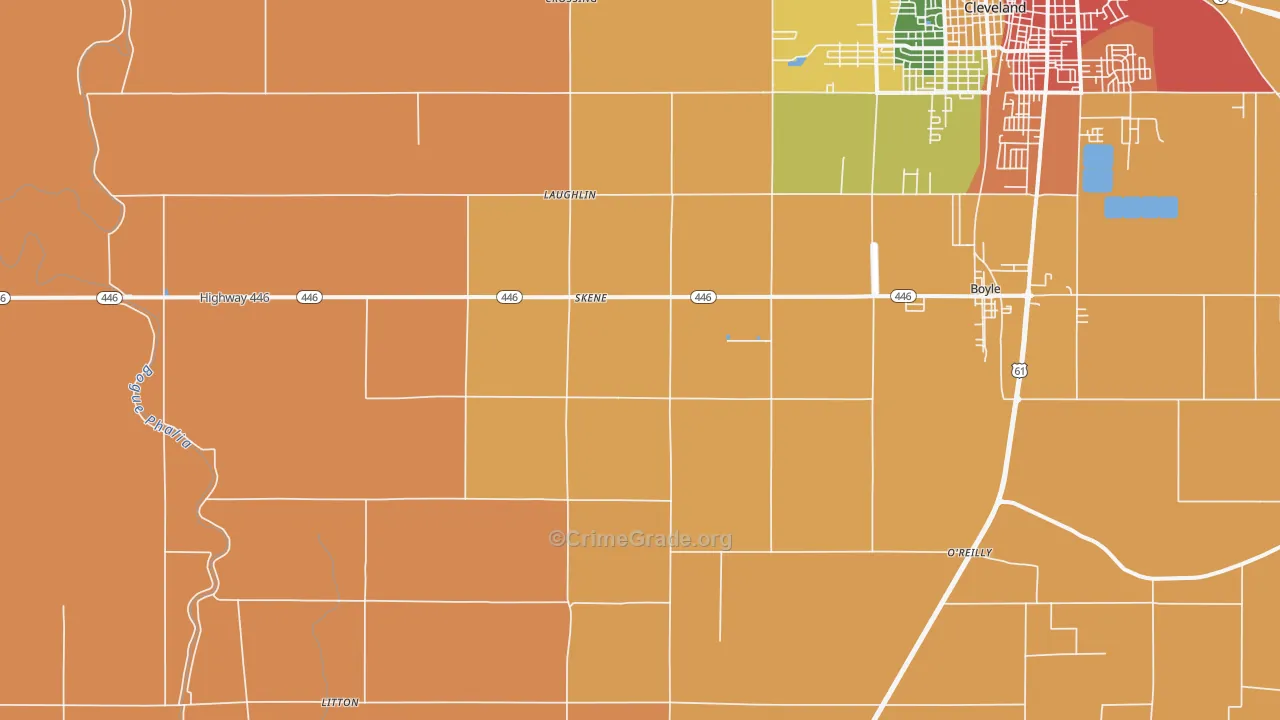 Skene, MS Map of Vandalism Rates