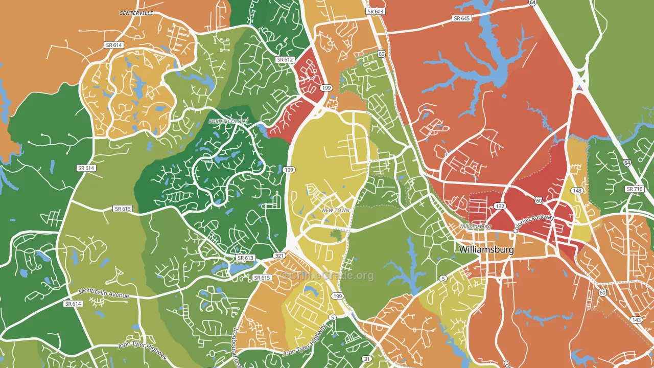 Skipwith Farms, VA Map of Vandalism Rates