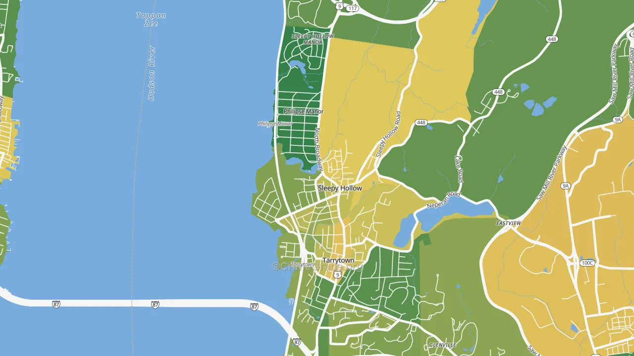 Sleepy Hollow, NY Map of Vandalism Rates