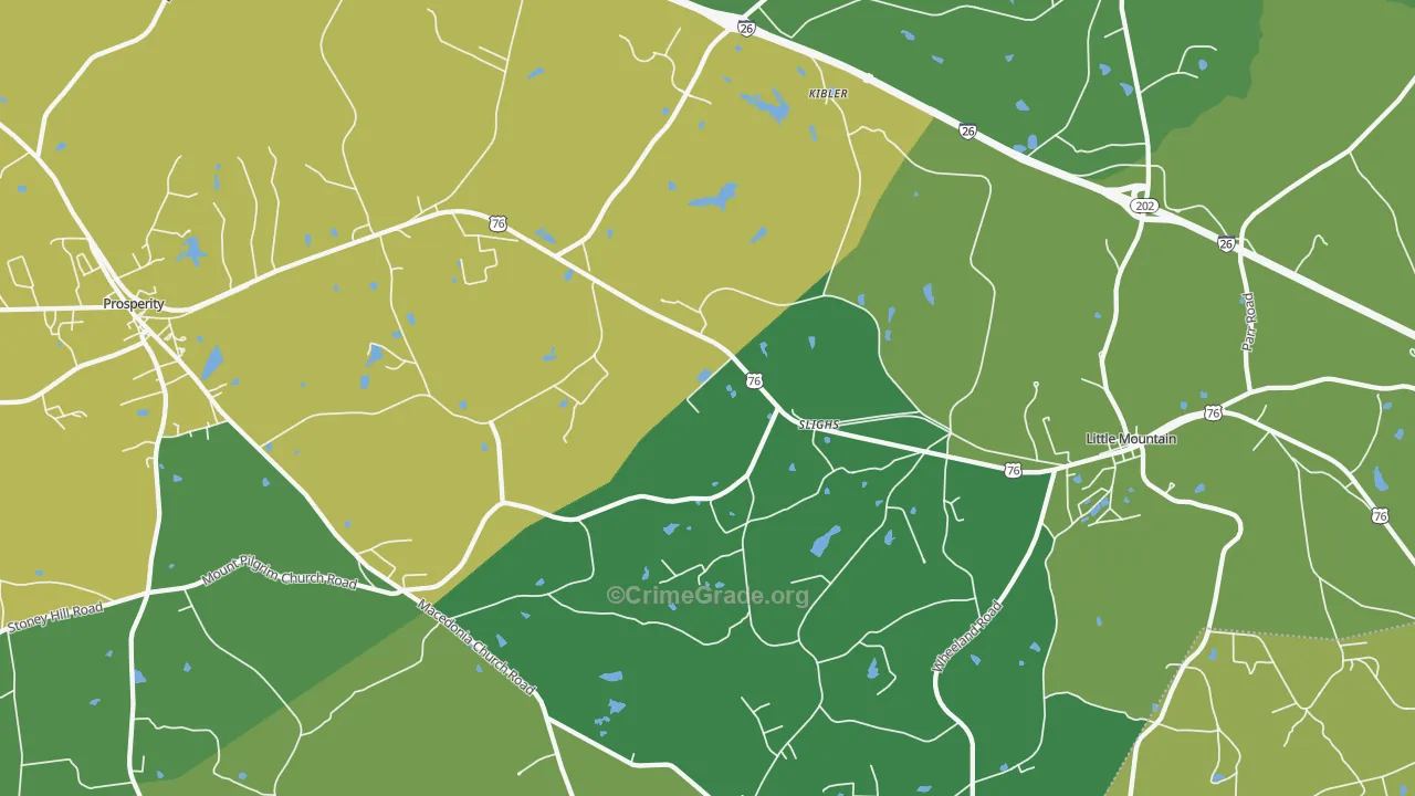 Slighs, SC Map of Vandalism Rates