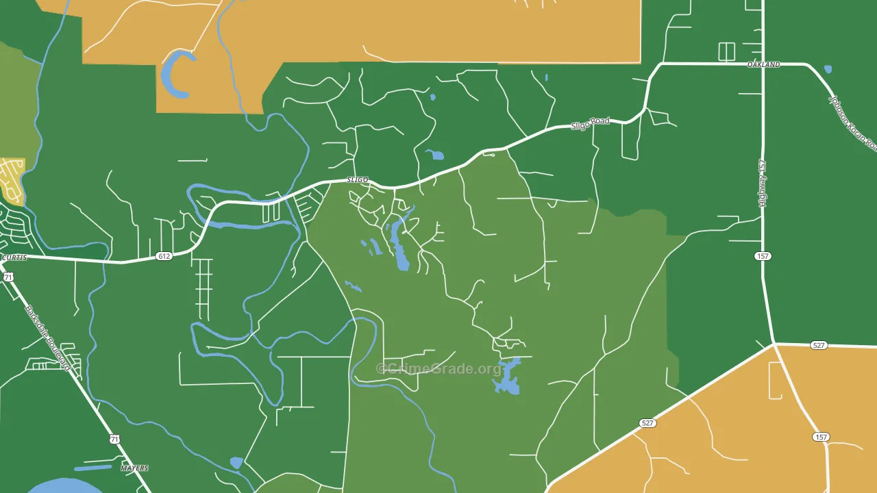 Sligo, LA Map of Vandalism Rates