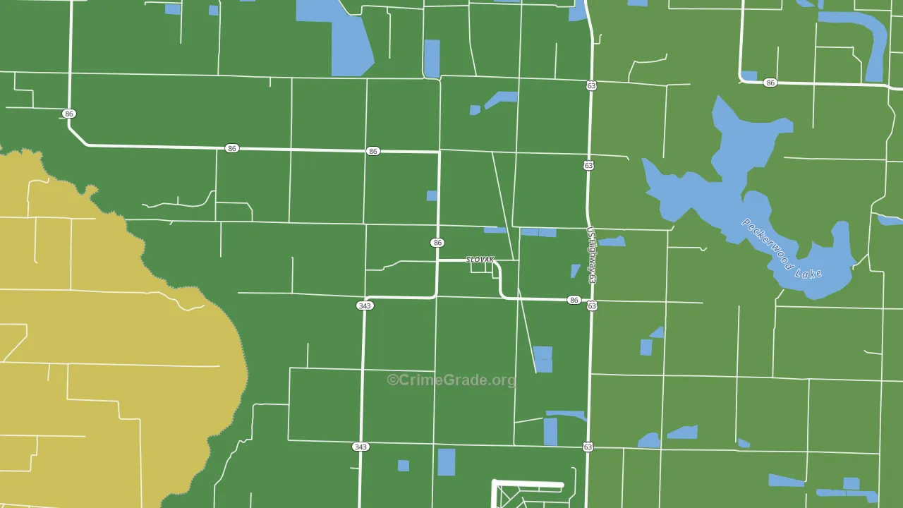 Slovak, AR Map of Vandalism Rates
