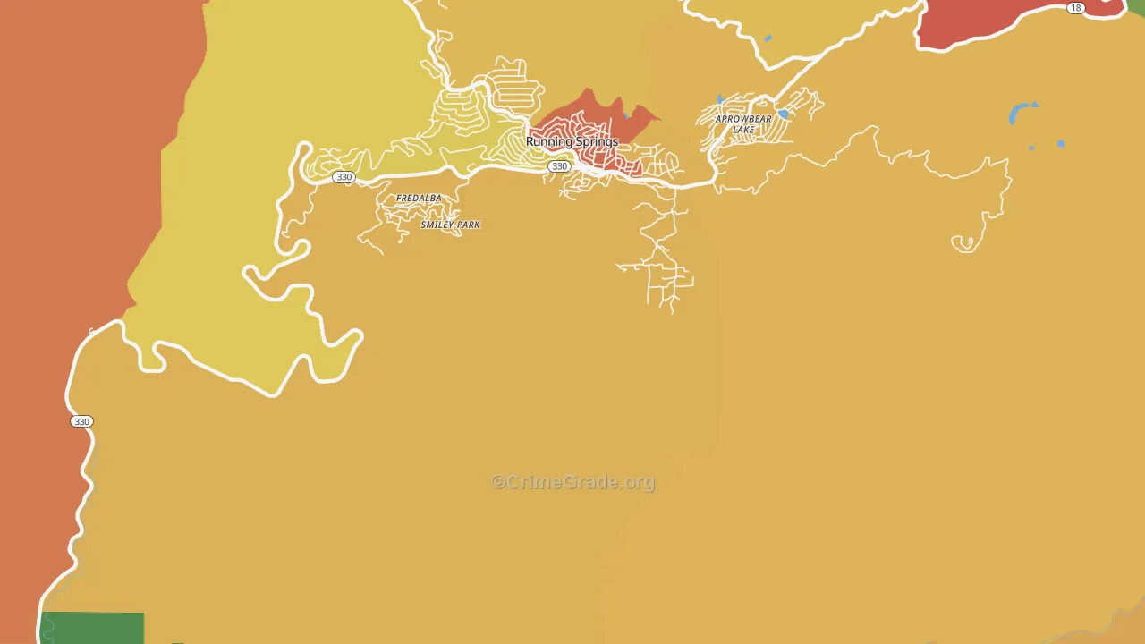 Smiley Park, CA Map of Vandalism Rates