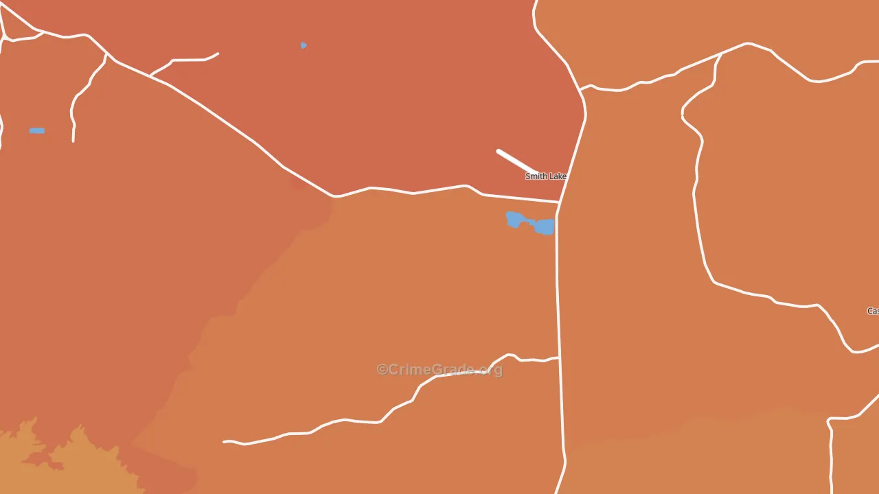 Smith Lake, NM Map of Vandalism Rates