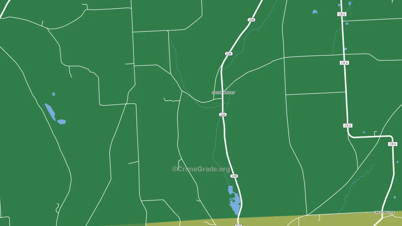 Smith Valley, NY Map of Vandalism Rates