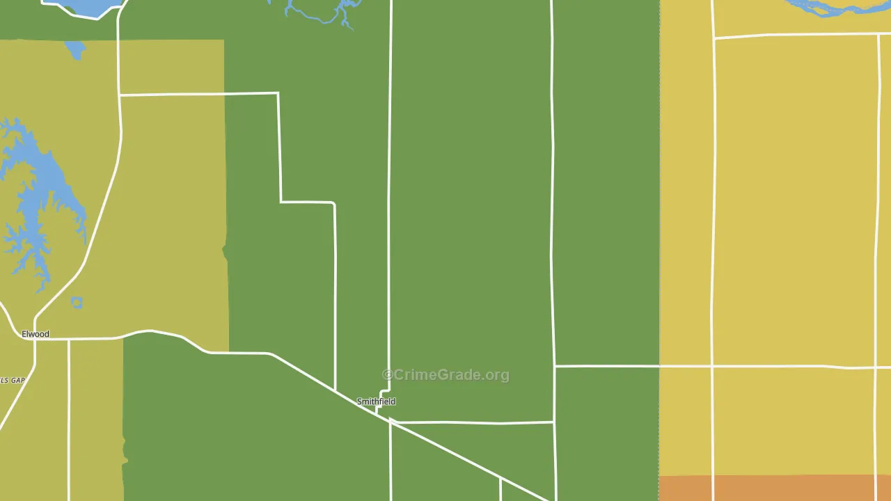 Smithfield, NE Map of Vandalism Rates