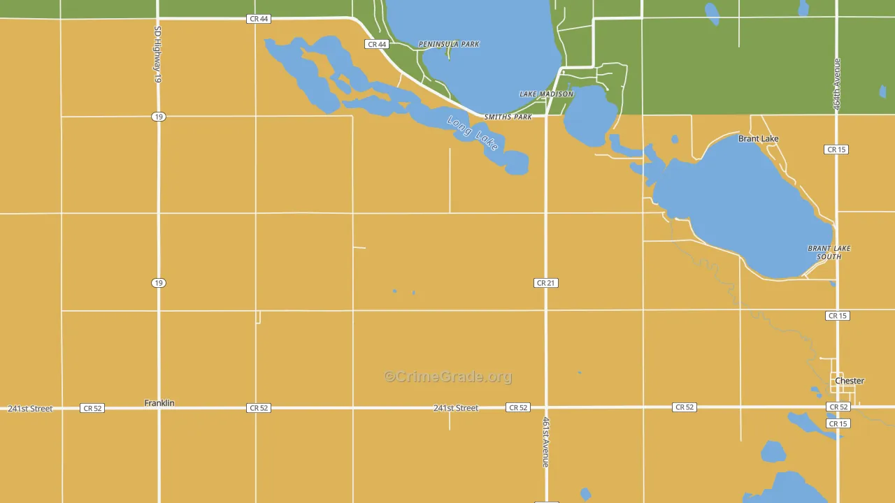 Smiths Park, SD Map of Vandalism Rates