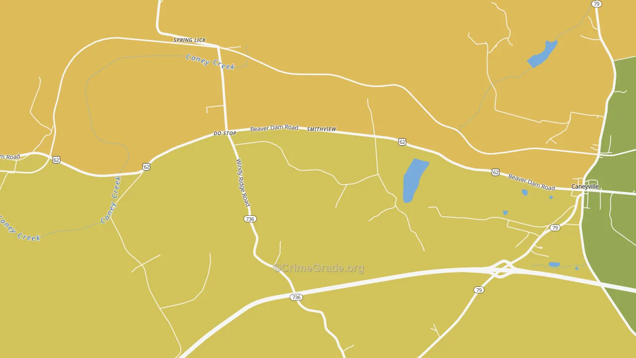 Smithview, KY Map of Vandalism Rates