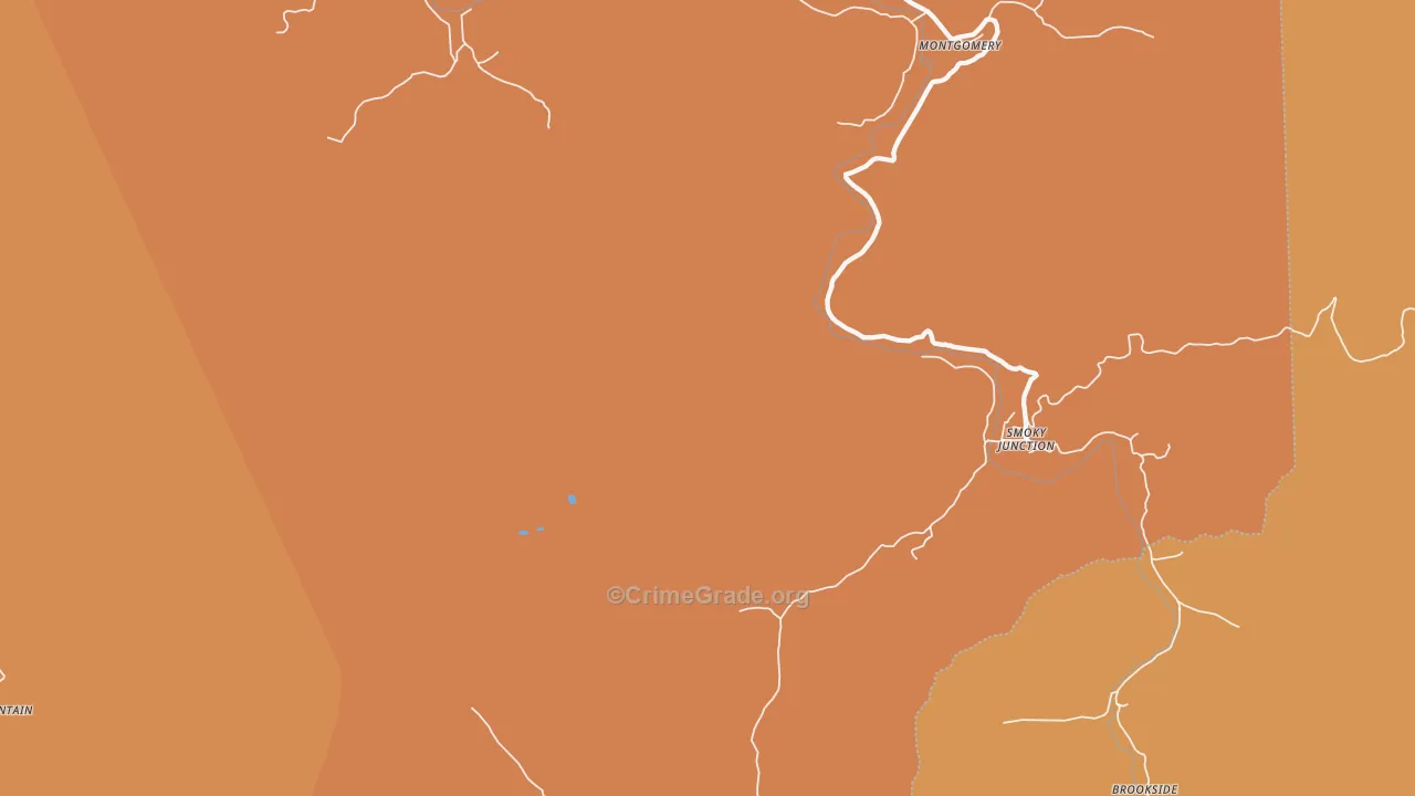 Smoky Junction, TN Map of Vandalism Rates