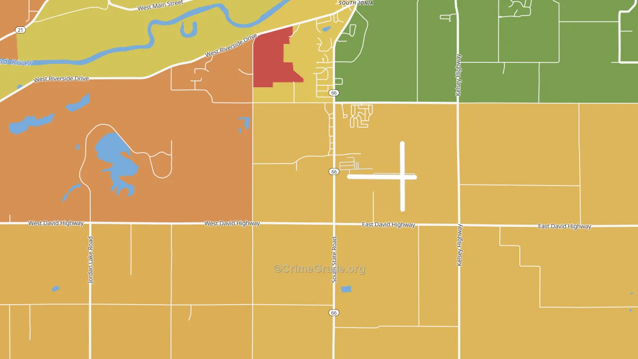 Smyrna, MI Map of Vandalism Rates