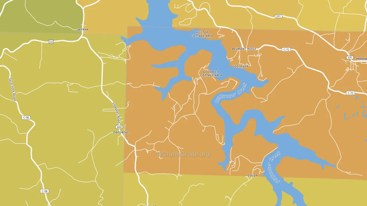 Smyrna, OH Map of Vandalism Rates