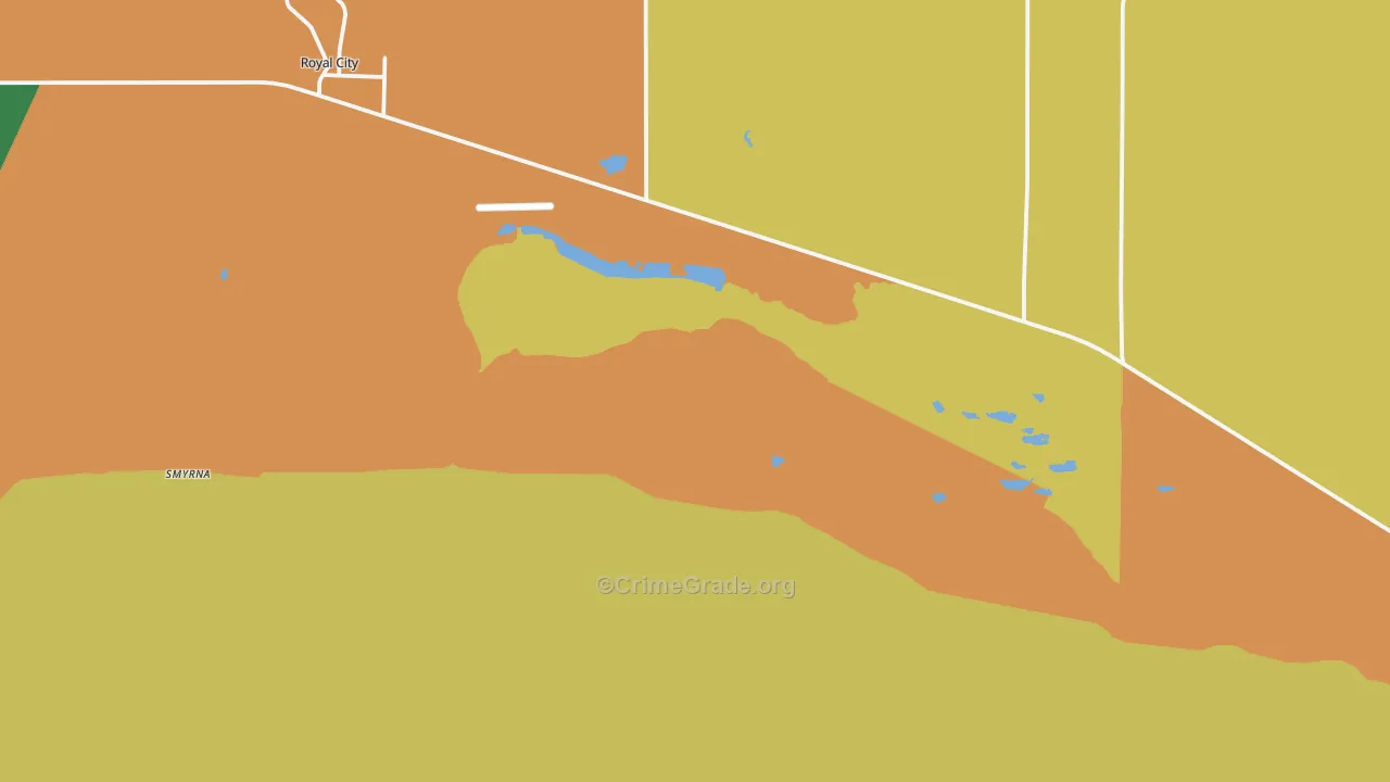 Smyrna, WA Map of Vandalism Rates