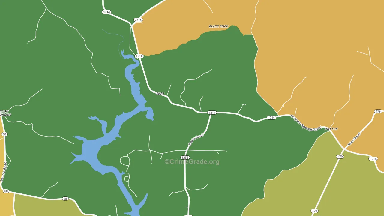 Snap, KY Map of Vandalism Rates