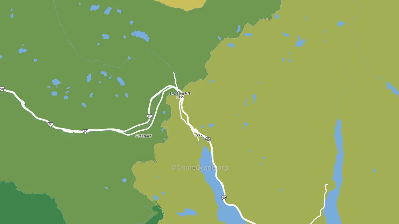 Snoqualmie Pass, WA Map of Vandalism Rates