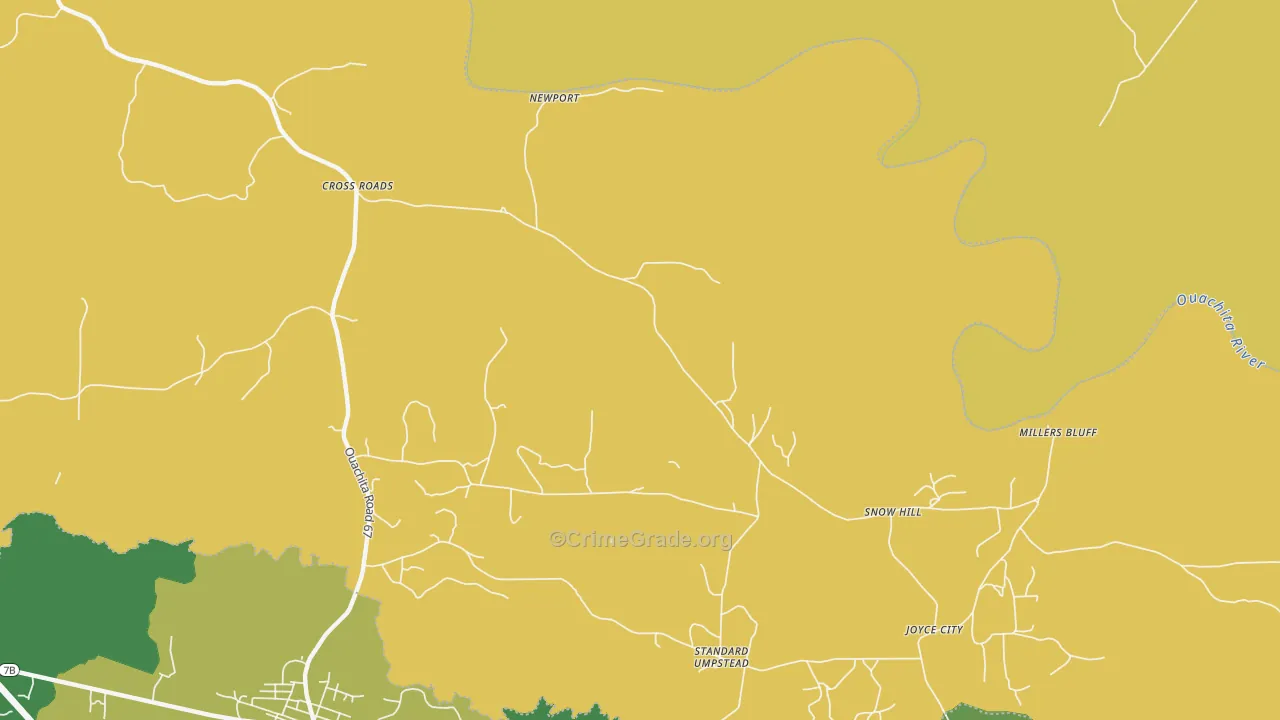 Snow Hill, AR Map of Vandalism Rates