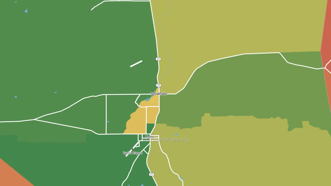 Snowflake, AZ Map of Vandalism Rates
