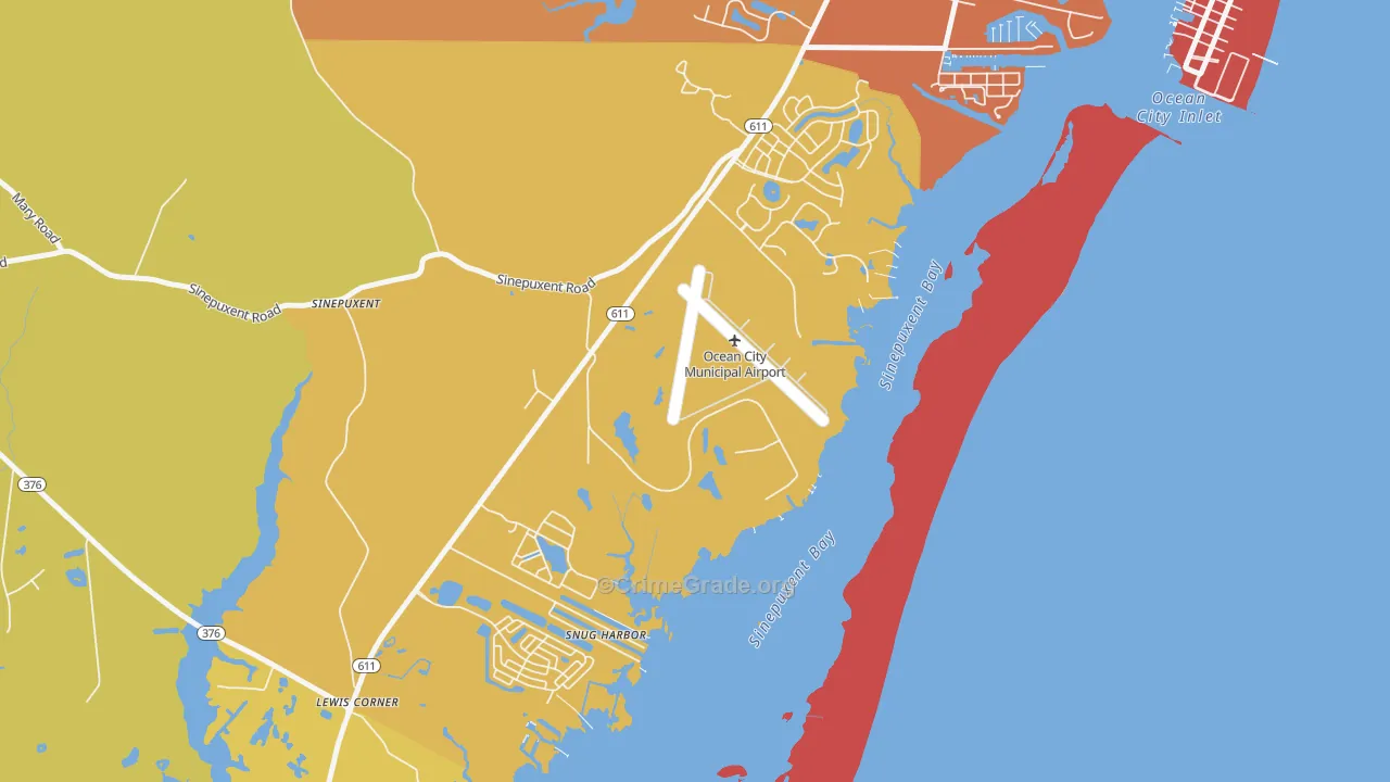 Snug Harbor, MD Map of Vandalism Rates