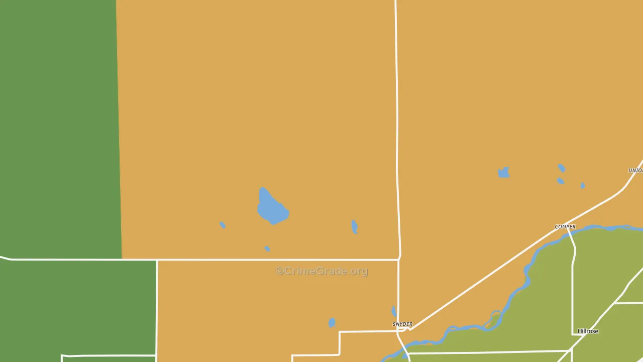 Snyder, CO Map of Vandalism Rates