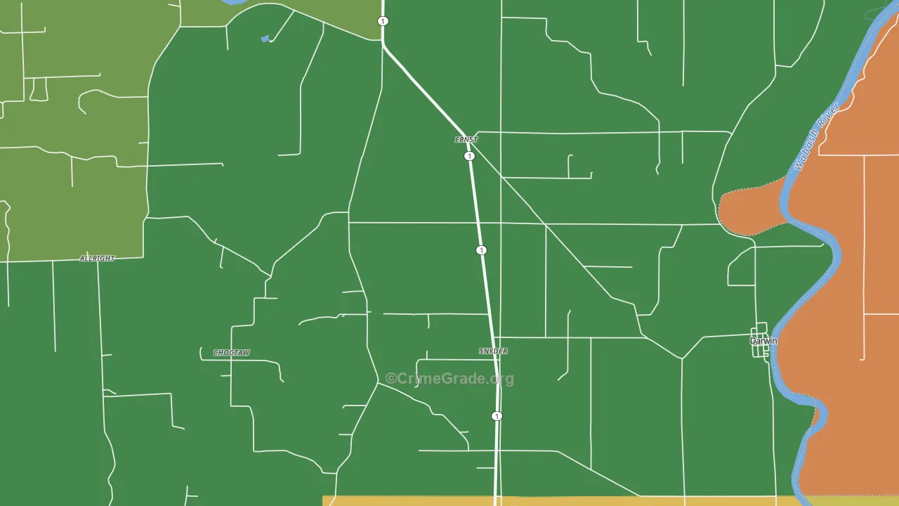 Snyder, IL Map of Vandalism Rates