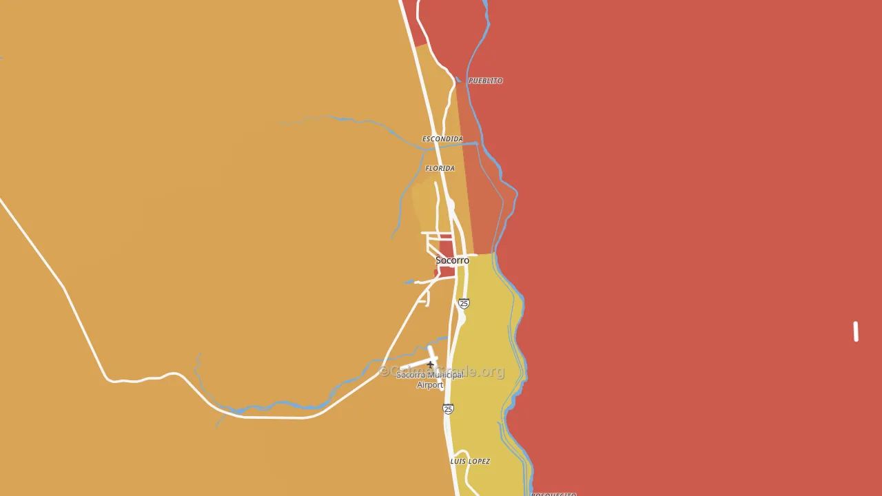 Socorro, NM Map of Vandalism Rates