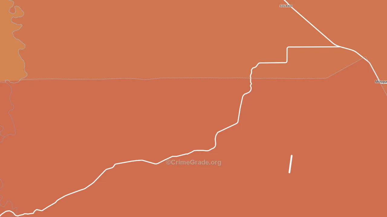 Solano, NM Map of Vandalism Rates