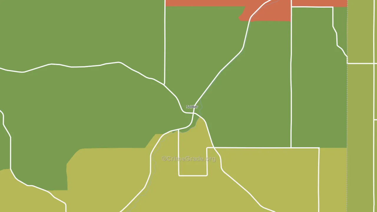 Soldier, IA Map of Vandalism Rates