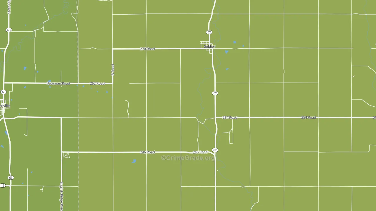Soldier, KS Map of Vandalism Rates